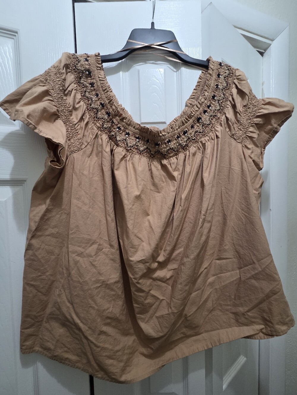Womens Old Navy Embroidered Scoop-Neck Women’s Top 3X